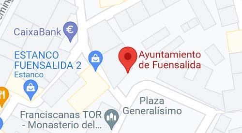 mapa Registro Civil y Juzgado de Paz de Fuensalida